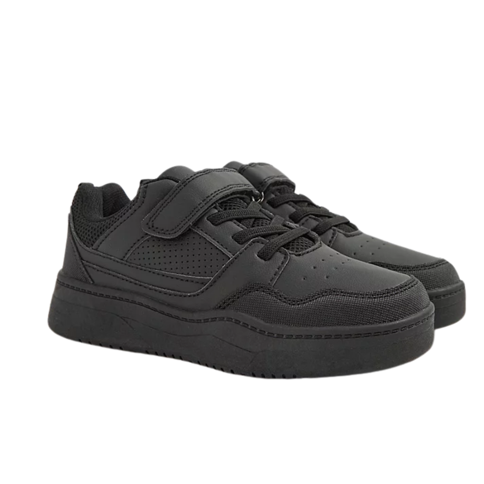 Black velcro trainers
